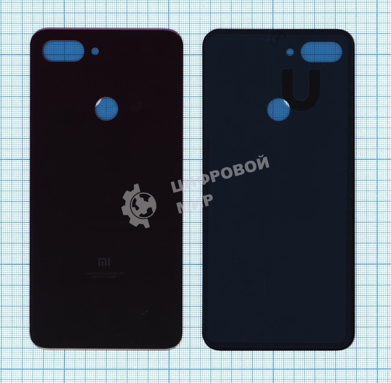 Задняя крышка для Xiaomi Mi 8 Lite фиолетовый