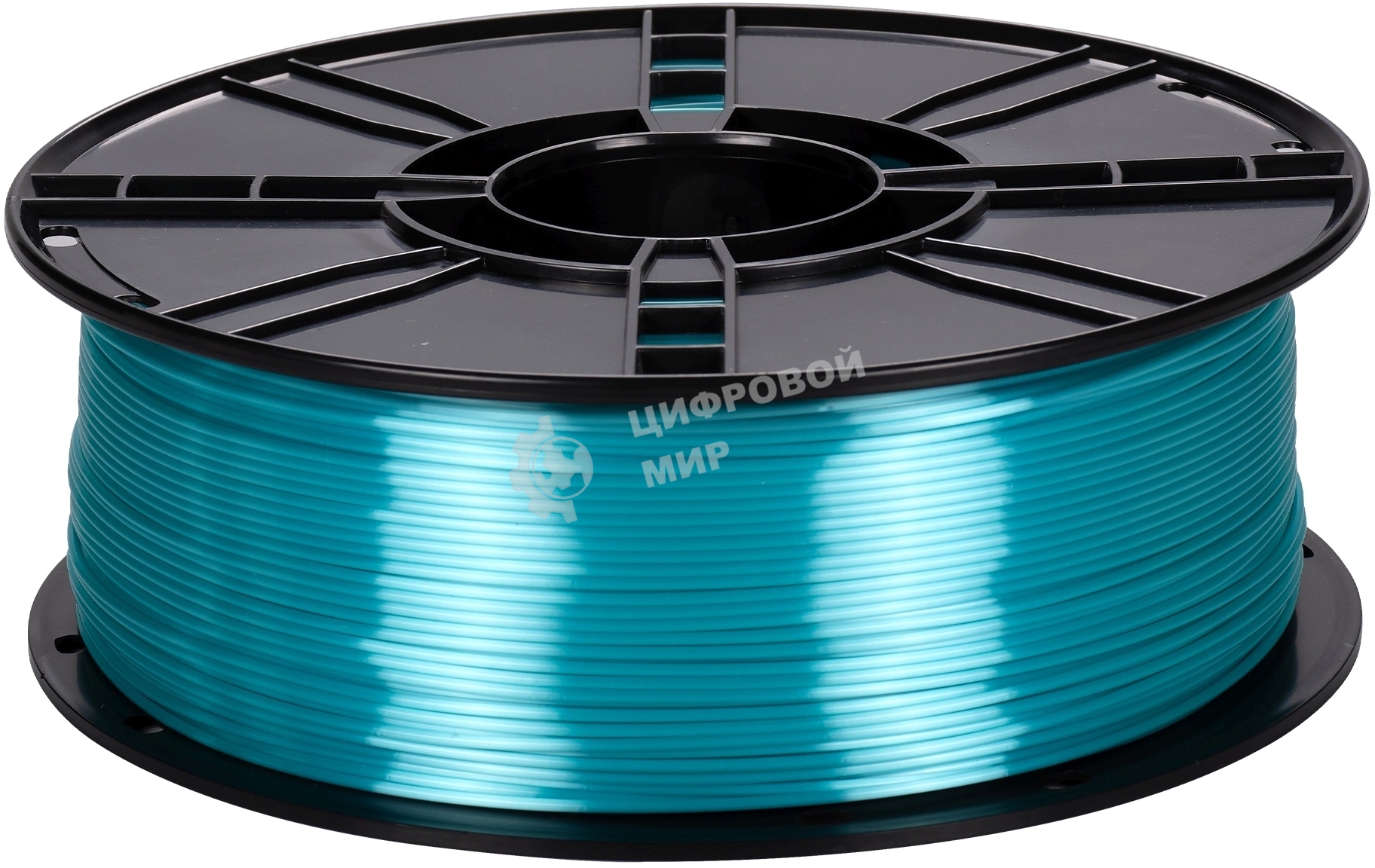 Пластик для принтера 3D Cactus CS-3D-PLA-1KG-S-CYAN PLA SILK d1.75мм 1кг L326м 1цв.