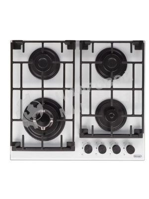 Газовая варочная поверхность DeLonghi GRETA 6GW BB, 4 конфорки, закаленное стекло, 7800 Вт