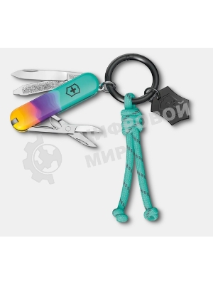 Нож перочинный Victorinox Classic SD Sydney Style (0.6223.E222) 58мм 7 функций бирюзовый подар.коробка