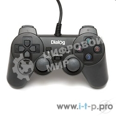 Геймпад Dialog Action GP-A11, черный, вибрация, 12 кнопок, USB