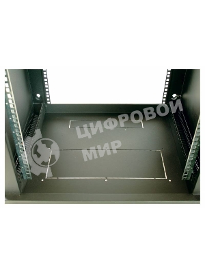 Шкаф настенный ЦМО ШРН-Э-9.500.1 9U 600x520 мм пер. дв. стал. лист несъемные бок. пан. серый