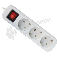 Удлинитель Defender S330 белый 3.0 м, 3 розетки 