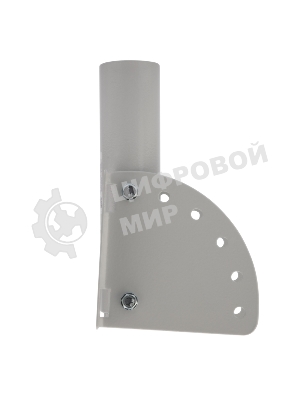 Кронштейн для консольного светильника Rexant КР-3.1 накладного монтажа или под бандажную ленту с переменным углом серый (сталь 2 мм, 230х150х150, Ø 51)