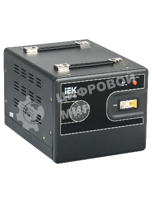 Стабилизатор напряжения IEK Hub 5кВА однофазный черный (IVS21-1-005-13)