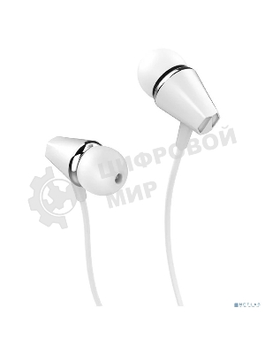 Проводные наушники Hoco M34 белый, внутриканальные, Jack 3.5 мм