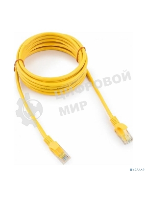 Патч-корд UTP Cablexpert cat.5e, 3м, литой, многожильный, желтый