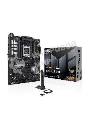 Материнская плата ASUS TUF GAMING X870-PLUS WIFI, AM5, AMD X870, 4xDDR5, 2xSATA, 4xM.2, 1xPCIe 5.0 x16, 1xPCIe 4.0 x4, 1xHDMI, 1xUSB-C 3.2 Gen 2, 1xUSB-C 3.2 Gen 2x2, 2xUSB-C 4.0, 1x 2.5Gb LAN, 1xUSB-A 2.0, 3xUSB-A 3.2 Gen 2, 4xUSB-A 3.2 Gen 1, 5x3.5 мм, Wi-Fi 7, ATX