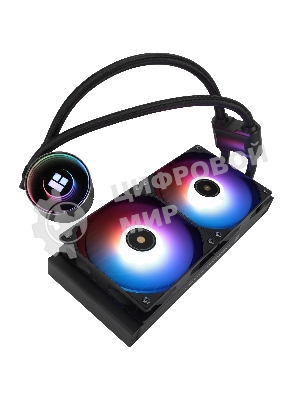 Водяное охлаждение для процессора Thermalright Frozen Notte 240 черный ARGB V2 (240мм, Black, ARGB/ Fans: 2x120мм, 72.37CFM, 27.7dBA, 2000RPM/ Pump height 54мм, 28dBA, 5300RPM, Rad thickness 27мм/ S: 1200, 1700, 1851, 2011, 2066, 115X, AM2, AM2+, AM3, AM3+, AM4, AM5, FM1, FM2, FM2+)