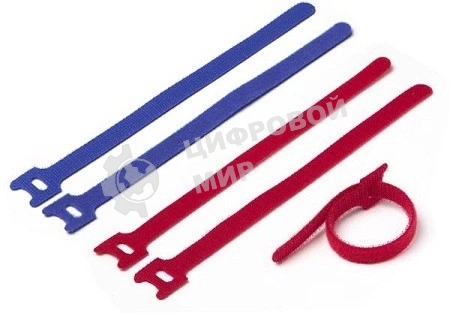 Хомут-липучка 125 мм, 20 шт., красный