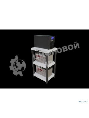 Источник бесперебойного питания STARK SC 1000 LI 1000ВА/600Вт, Line-Interactive, на пол, 140-300В, 4хЕВРО, Чистый синус, SNMP, AS400, БЕЗ АКБ - внешние батарея х1 9-400Ач