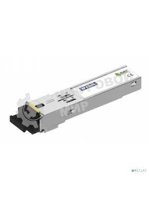 Модуль NTSS SFP, 1,25Гбит/с, разъем SC, рабочая длина волны 1550/1310нм, SM, WDM, дальность до 20км, ОБ 14дБ, DDM NTSS-SFP-1.25G-53-20SD