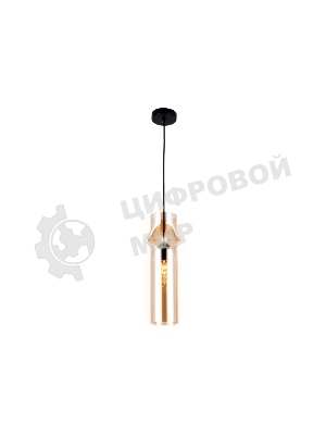 Светильник Ambrella light TR3560 BK/TI черный/янтарь E27 max 40W D130*1200