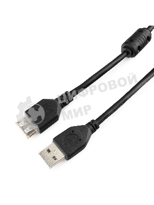 Кабель Gembird PRO USB 2.0 3.0м AM/AF позол.конт., фер.кол., пакет