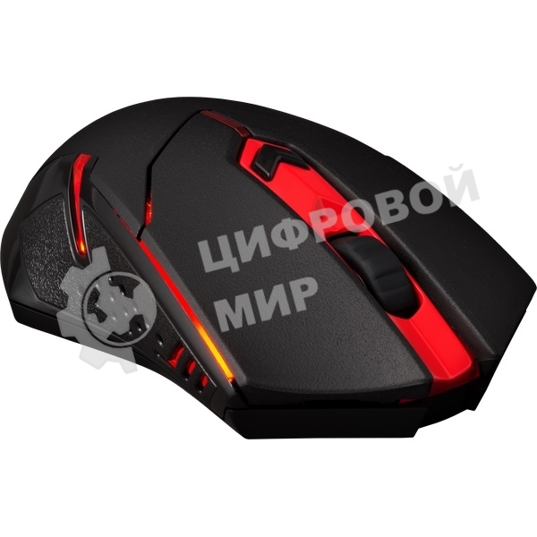 Мышь беспроводная + коврик Defender Redragon M601WL-BA черный, 2400 dpi, радиоканал, USB, кнопки - 6