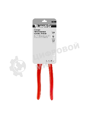 Переставные клещи Matrix 250 мм, кнопочный механизм, хром-ванадий, обливные рукоятки