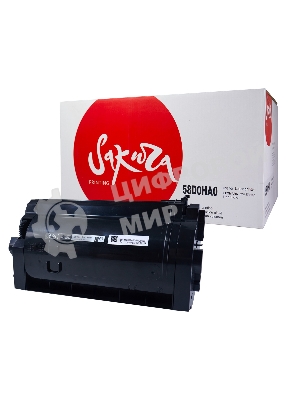 Картридж Sakura 58D0HA0 для Lexmark MS821n/MS821dn/MS822de, черный, 15000к.