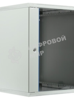 Шкаф телекомм. настенный разборный 15U (600х650) дверь стекло, черный