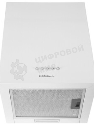 Вытяжка пристенная HOMSair Phlox Push 40 белый, 40 см, 700 куб. м/ч, 54 дБ