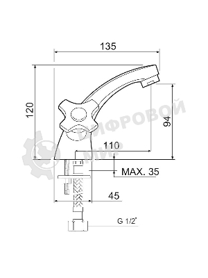 SL115-161 Смеситель для умывальника