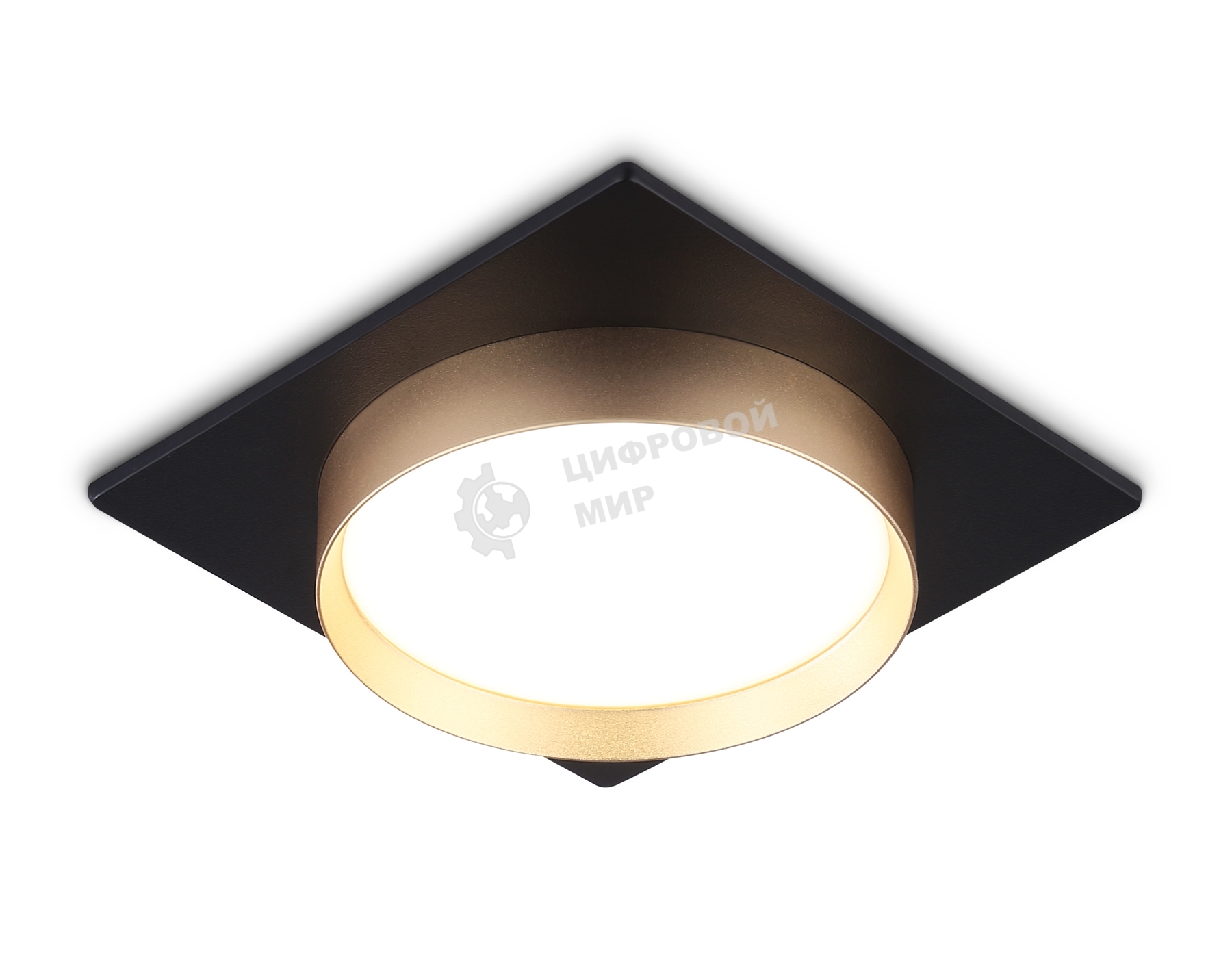 Светильник Ambrella light TN5232 BK/GD черный/золото GX53 max 12W 110*110*35