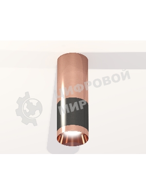 Светильник Ambrella Light XS6303060 DCH/PPG черный хром/золото розовое полированное MR16 GU5.3 (C6303, C6326, A2010, N6135)
