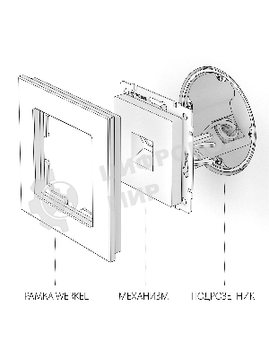 Розетка Ethernet RJ-45 (слоновая кость)