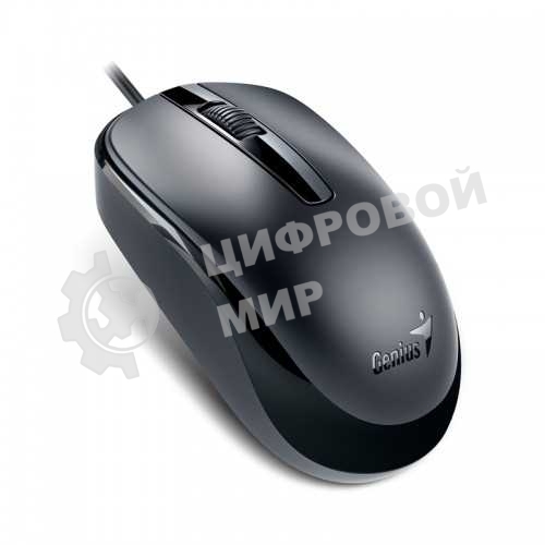Мышь проводная Genius DX-120 черный, 1000 dpi, USB, кнопки - 3