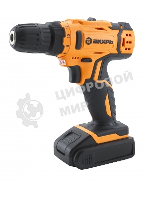 Дрель-шуруповерт Вихрь ДА-18Л-2, 18 В, 2 Ач, 45 Нм, щеточный