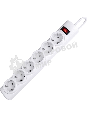 Сетевой фильтр Defender DFS 153 3 м, белый, 6 розеток