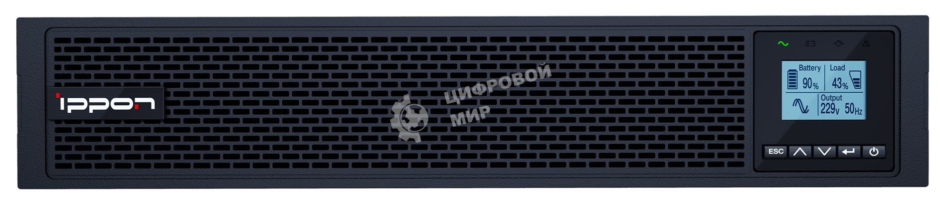 Источник бесперебойного питания Ippon Innova RT II 1500 1500Вт 1500ВА черный