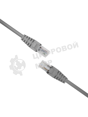 Патч-корд NTSS NTSS-PC-UTP-RJ45-5e-3.0-LSZH-GY NTSS-PC-UTP-RJ45-5E-3.0-LSZH UTP RJ-45 вил.-вилка RJ-45 кат.5E 3м серый LSZH (уп.:1шт) 26AWG