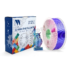 Филамент NVPrint Silk PLA+ Blue/Green/Purple для 3D печати диаметр 1.75мм длина 330 метров масса 1 кг