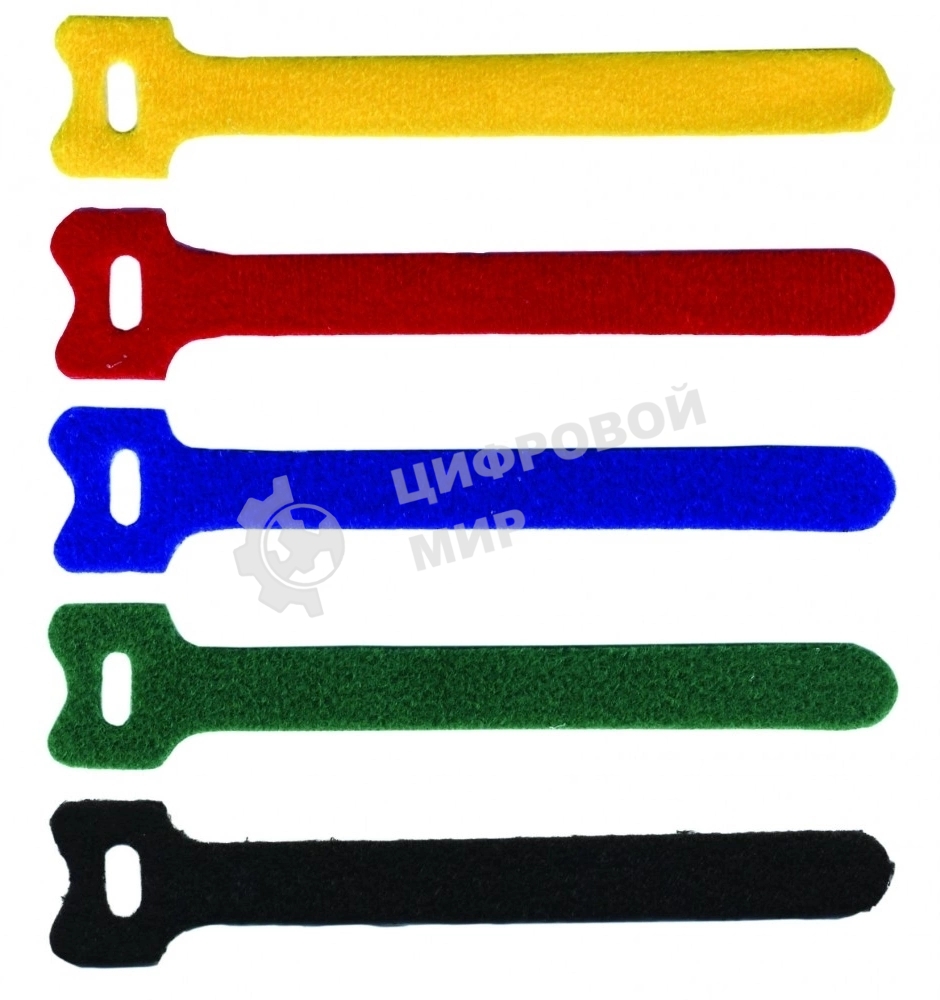 Хомут-липучка 125 мм, 20 шт., красный