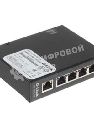 Коммутатор D-Link DIS-100G-5SW/A1A, 4×1 Гбит/с + 1×1 Гбит/с SFP, неуправляемый
