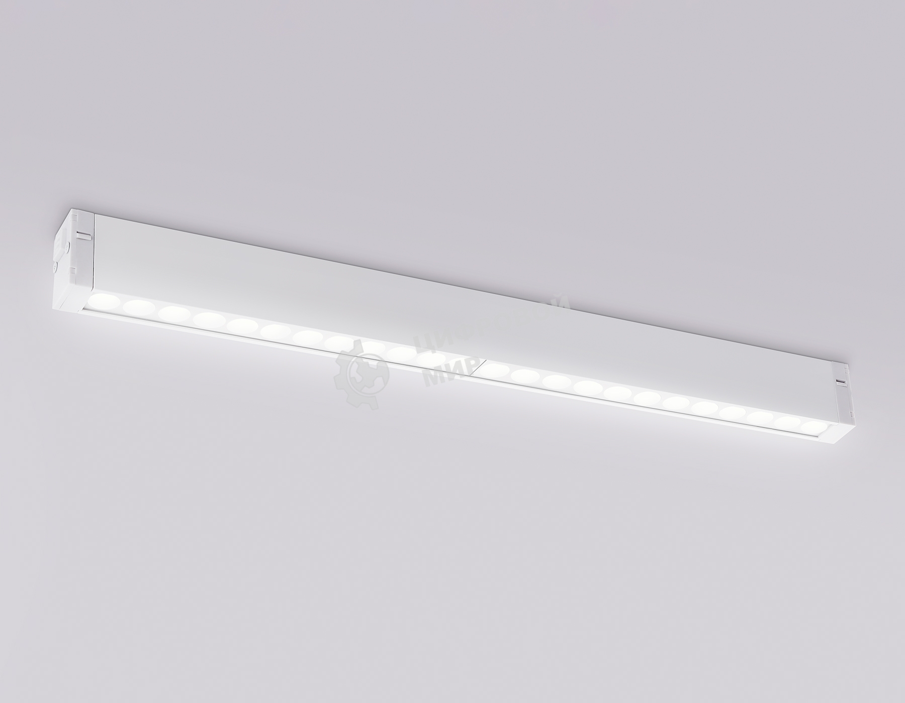 Светильник светодиодный трековый для шинопровода Magnetic Ambrella light GL1735 WH белый IP20 24W 4200K 220V 24° 455*25*42 (Без ПДУ)