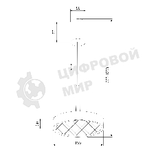 50260 LED / подвесной светильник / черный