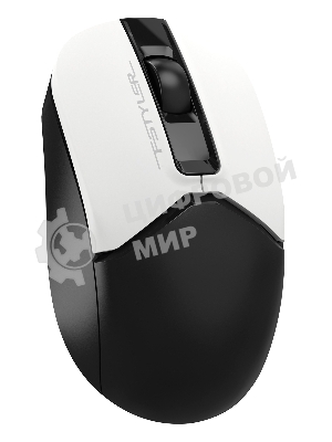Мышь беспроводная A4Tech Fstyler FG12 белый/черный, 1200 dpi, радиоканал, USB, кнопки - 3