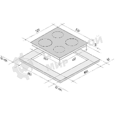 Индукционная варочная панель Krona VENTO 60 BL