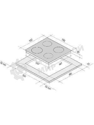 Индукционная варочная панель Krona VENTO 60 BL