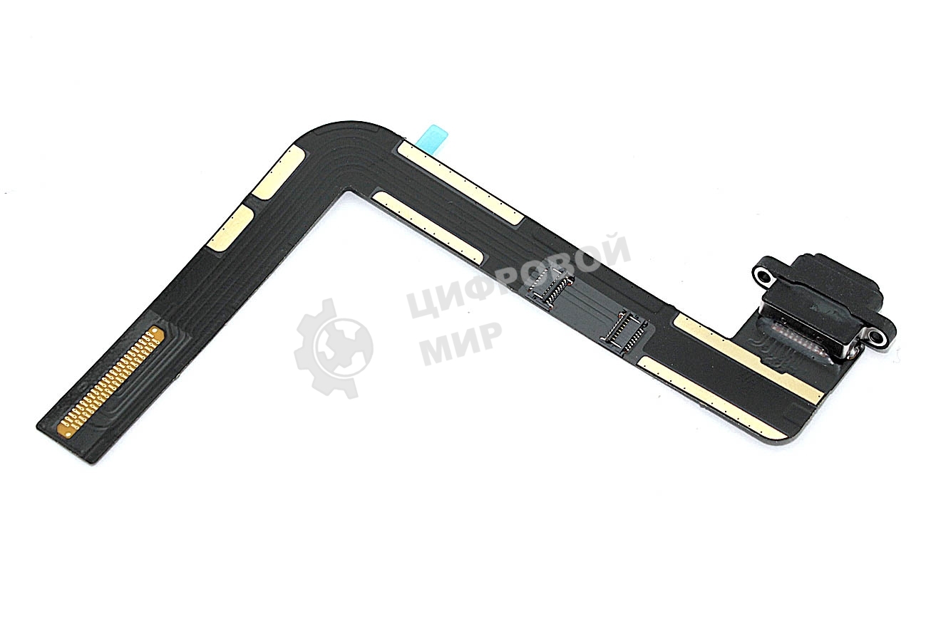Шлейф c разъемом зарядки для Apple iPad 7 2019, iPad 8 2020 черный