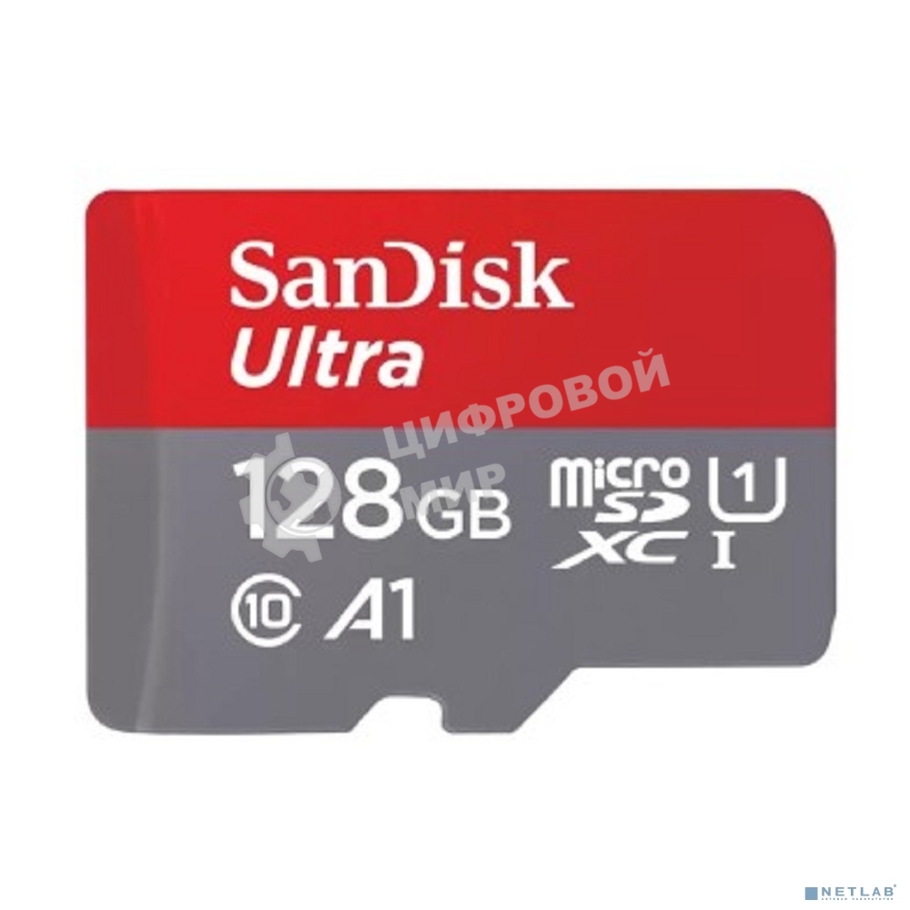Флеш карта microSD 128Gb SanDisk microSDXC Class 10 Ultra UHS-I A1 140Mb/s