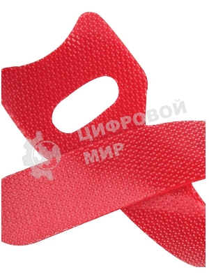 Хомут-липучка 125 мм, 20 шт., красный