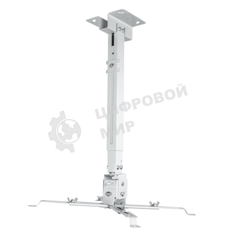 Кронштейн для проектора потолочный Rexant с регулировкой расстояния (430-650 мм) макс. 15кг, белый, серия PROFI