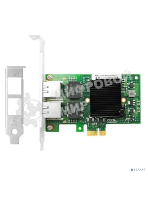 Сетевой адаптер Ethernet LR-LINK 9222HT, Intel I350-AM2, двойной порт RJ45, сетевая карта PCI-Ex1, 10/100/1000 Мбит/с (302472)