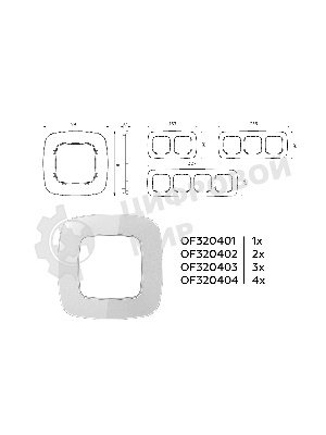 Рамка OMEGA Radian (Серебро Стекло органическое) 2-ая OF320402