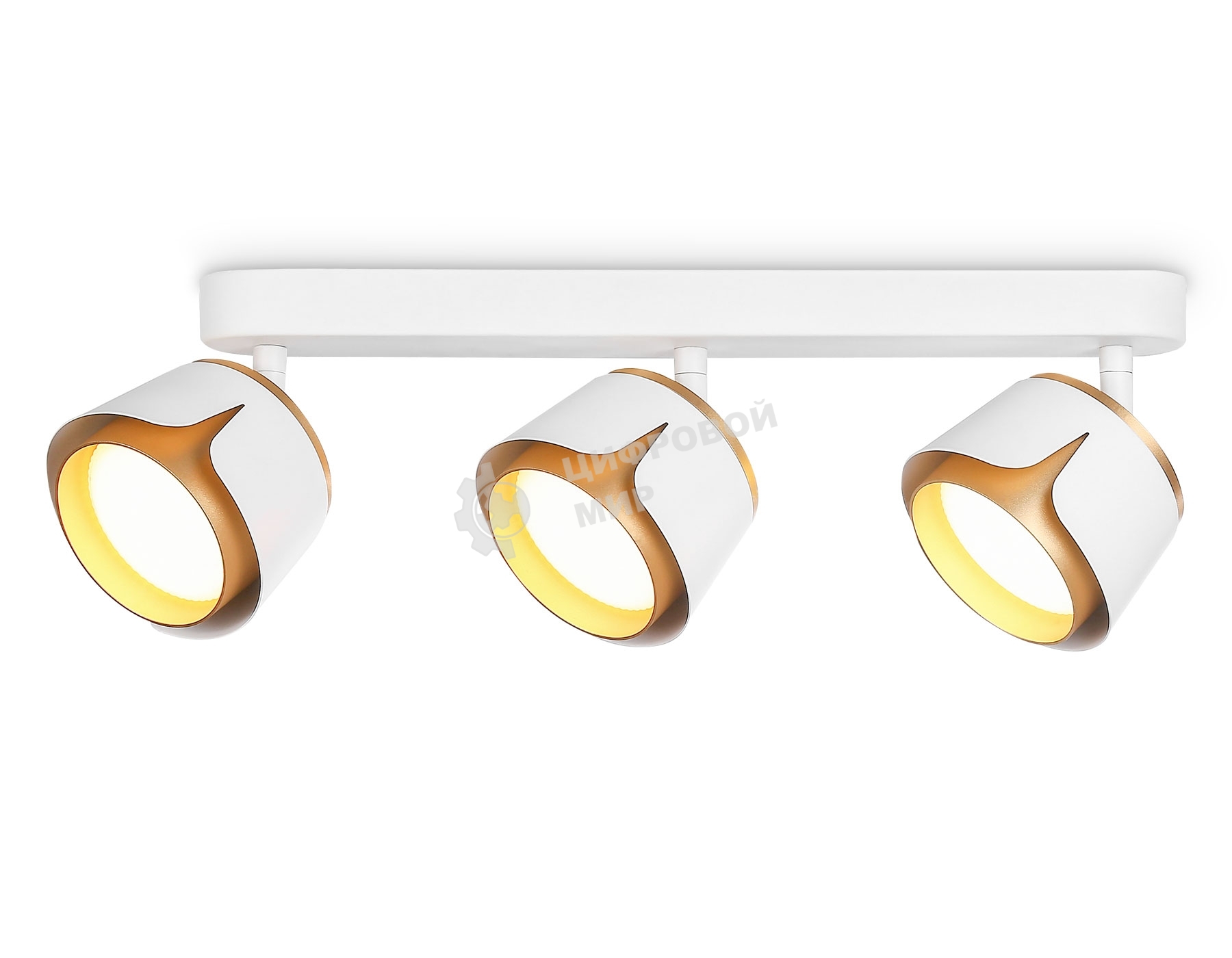 Светильник Ambrella light TN71235/3 WH/GD белый/золото GX53/3 380*100*147