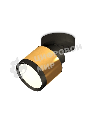 Светильник Ambrella Light XM8121001 PYG/SBK/PBK золото желтое полированное/черный песок/черный полированный GX53