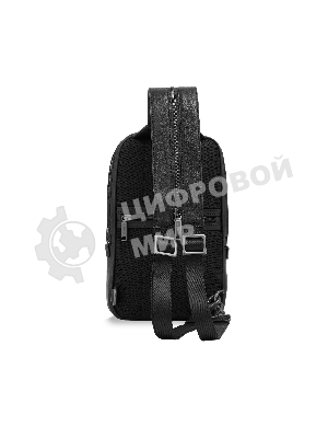 Рюкзак слинг мужской The Bridge Ludovico 053126LZ/7R черный натур.кожа