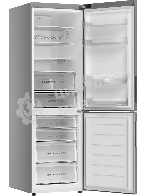 Холодильник Haier C4F637CXRGU1 серебристый двухкамерный 235/115л морозилка снизу, No Frost